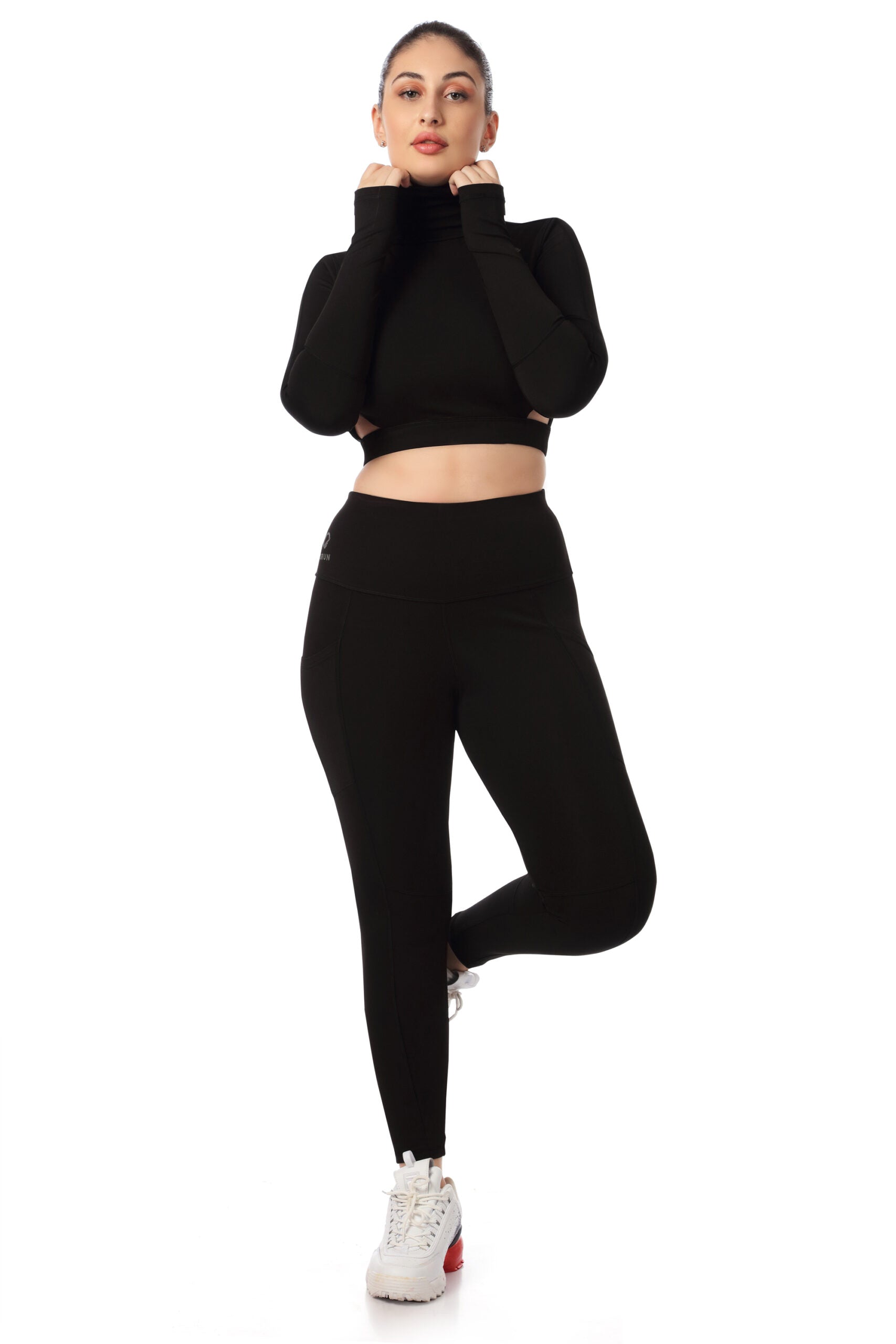 Open Back Turtleneck Co-Ord Set