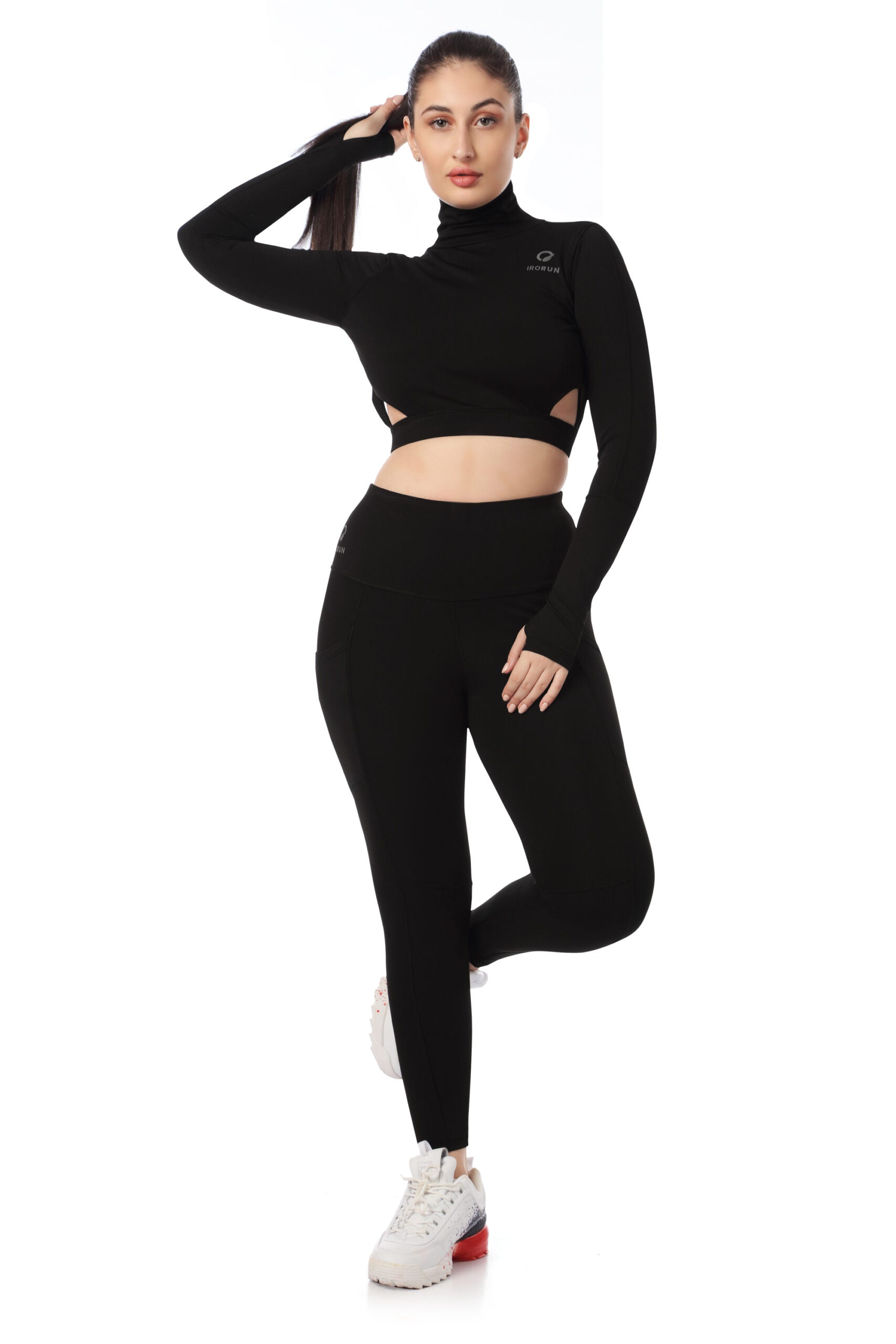 Open Back Turtleneck Co-Ord Set
