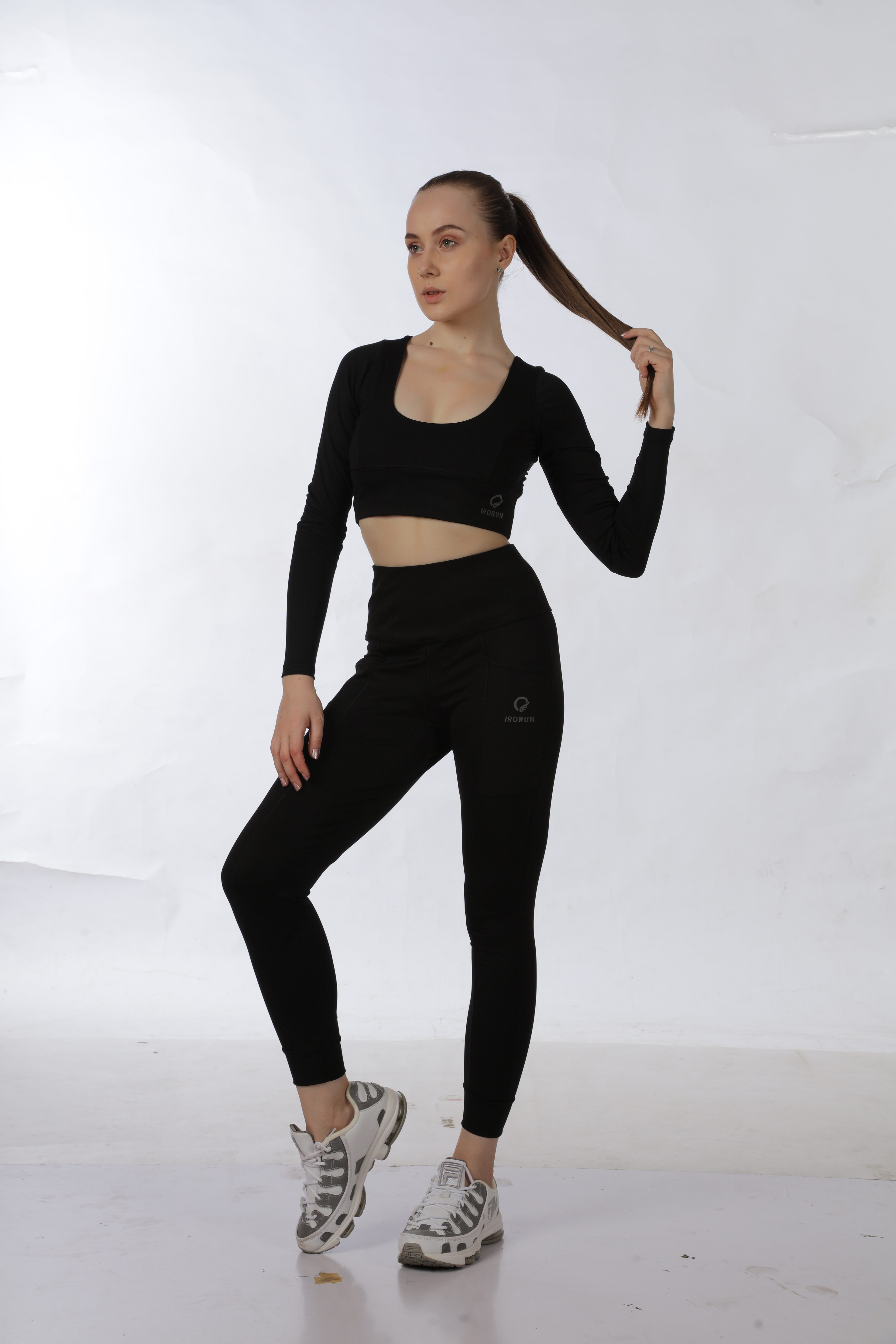 Round Neck Top- Sleek Long Sleeve Fit