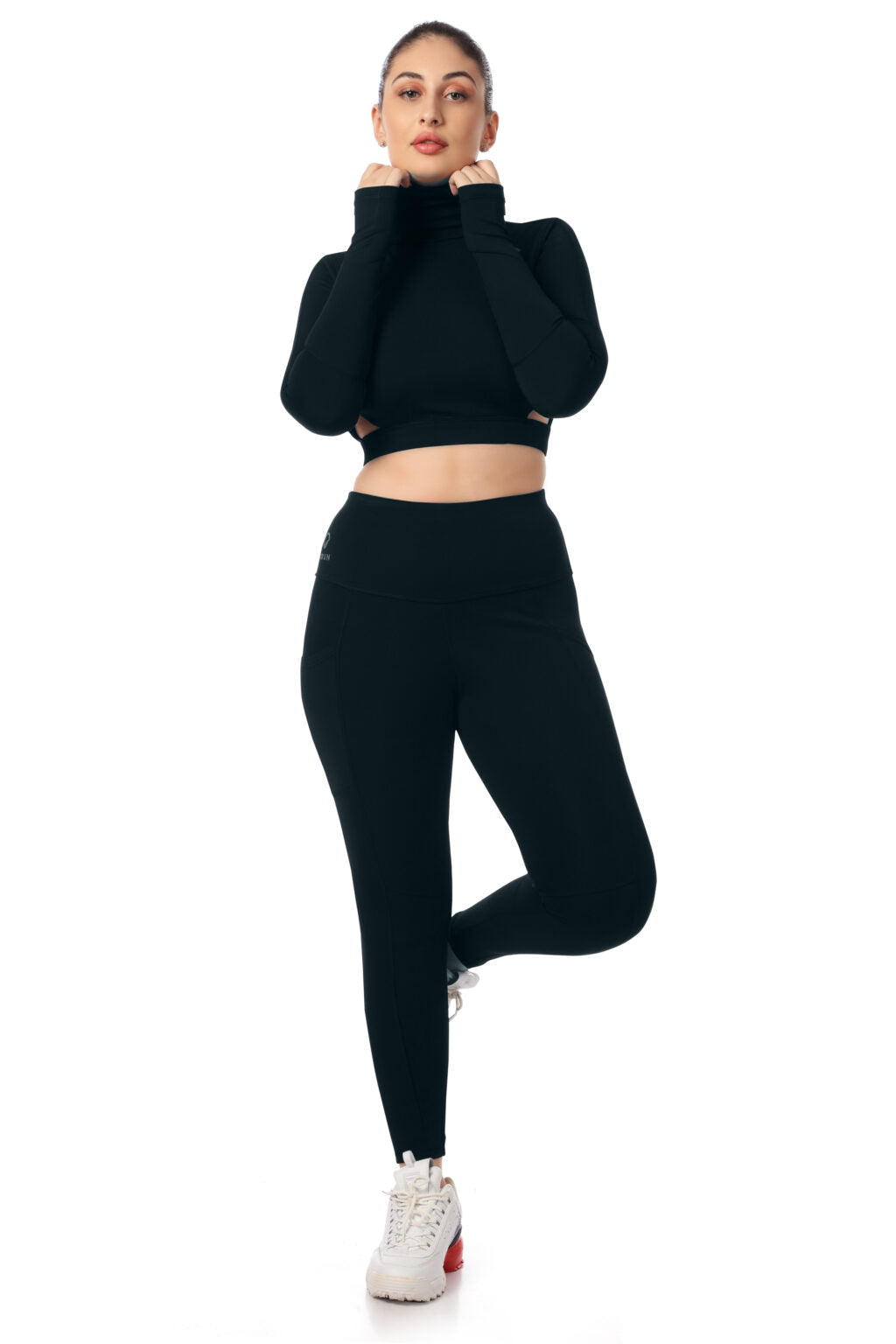 Open Back Turtleneck Co-Ord Set