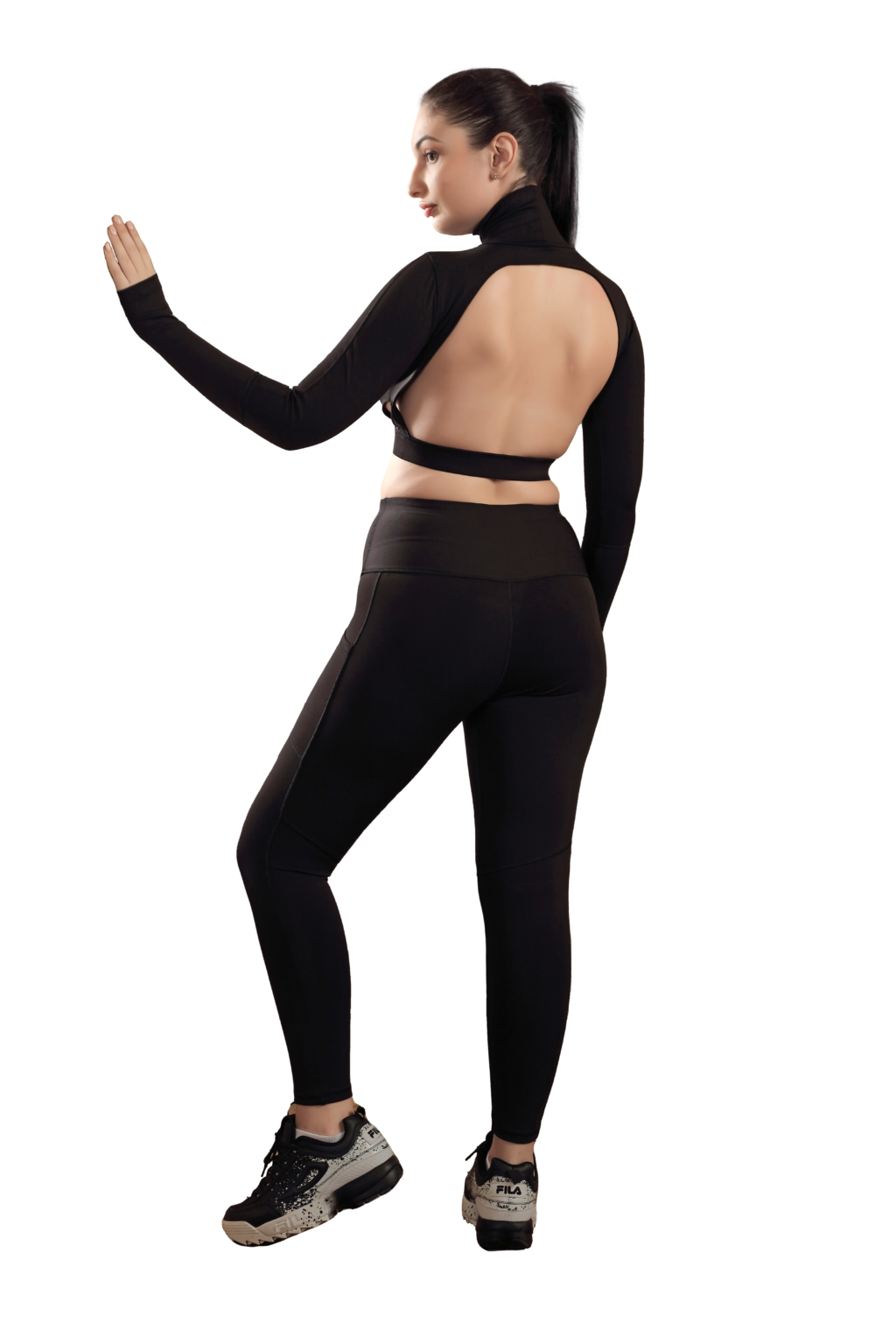 Open Back Turtleneck Co-Ord Set